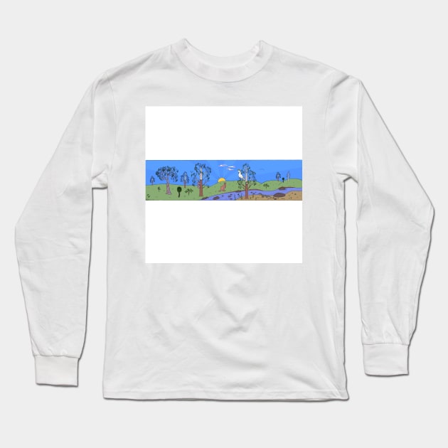 Australia Long Sleeve T-Shirt by wanungara